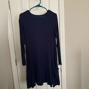 Navy dress with pockets